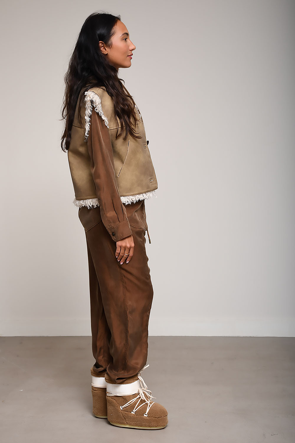 Marant Etoile - Clara faux shearling sheepskin vest