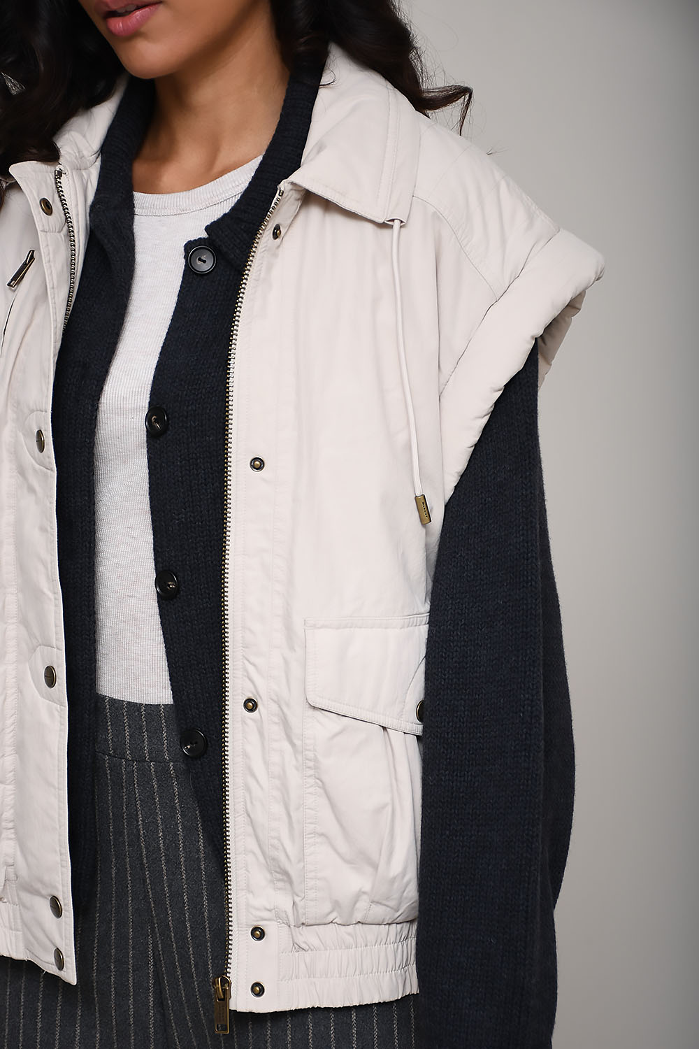 Desha two-toned cotton jacket