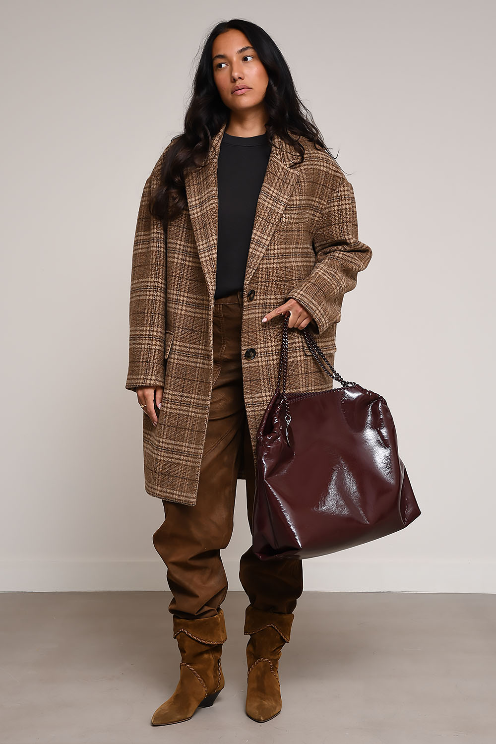 Marant Etoile - Limiza checkered wool coat