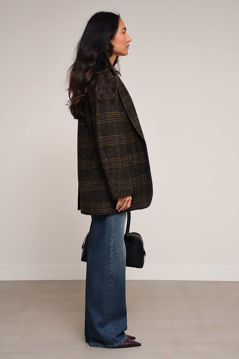 Marant Etoile - Gesina checkered wool coat