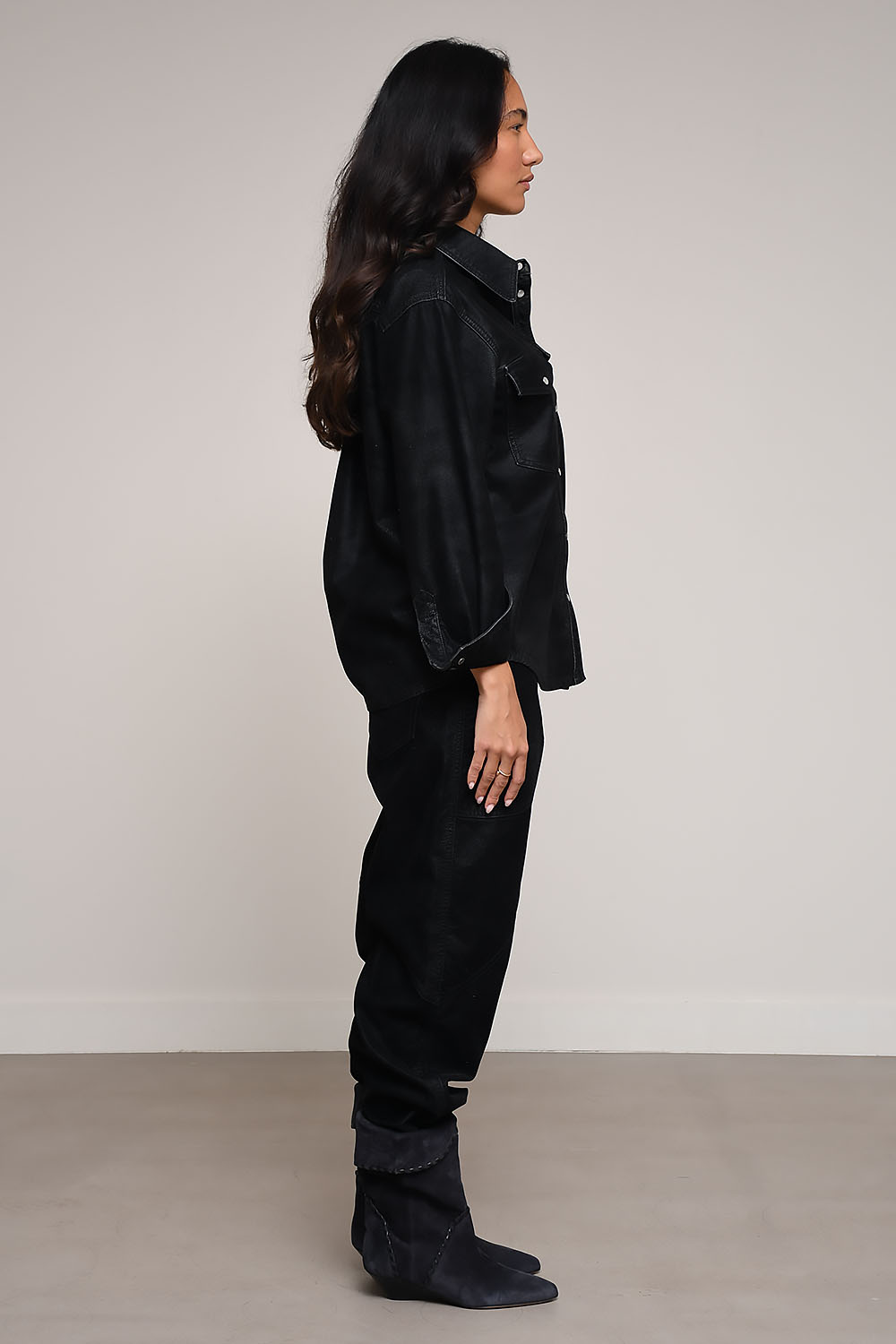 Marant Etoile - Karima faux leather shirt