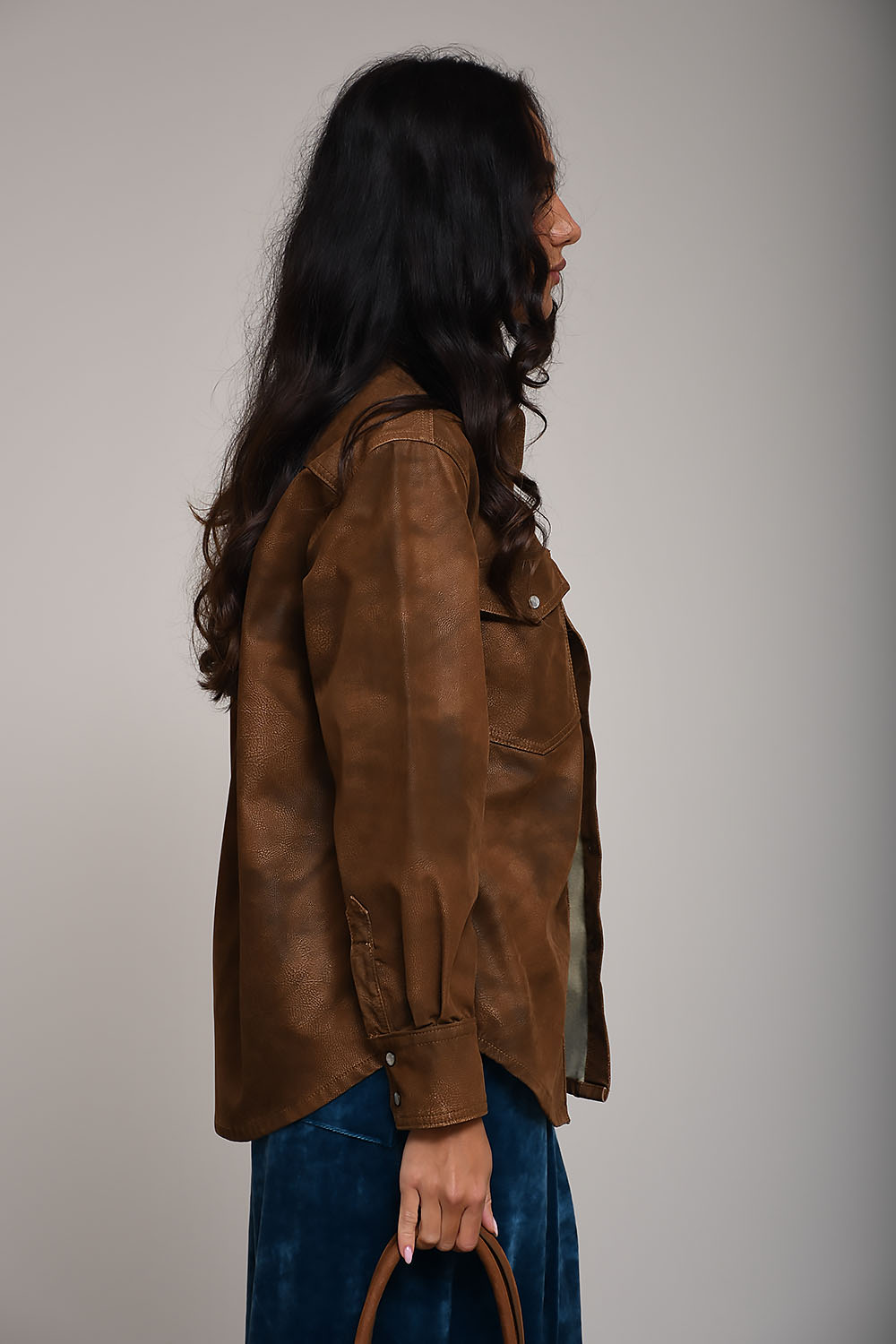 Marant Etoile - Karima faux leather shirt