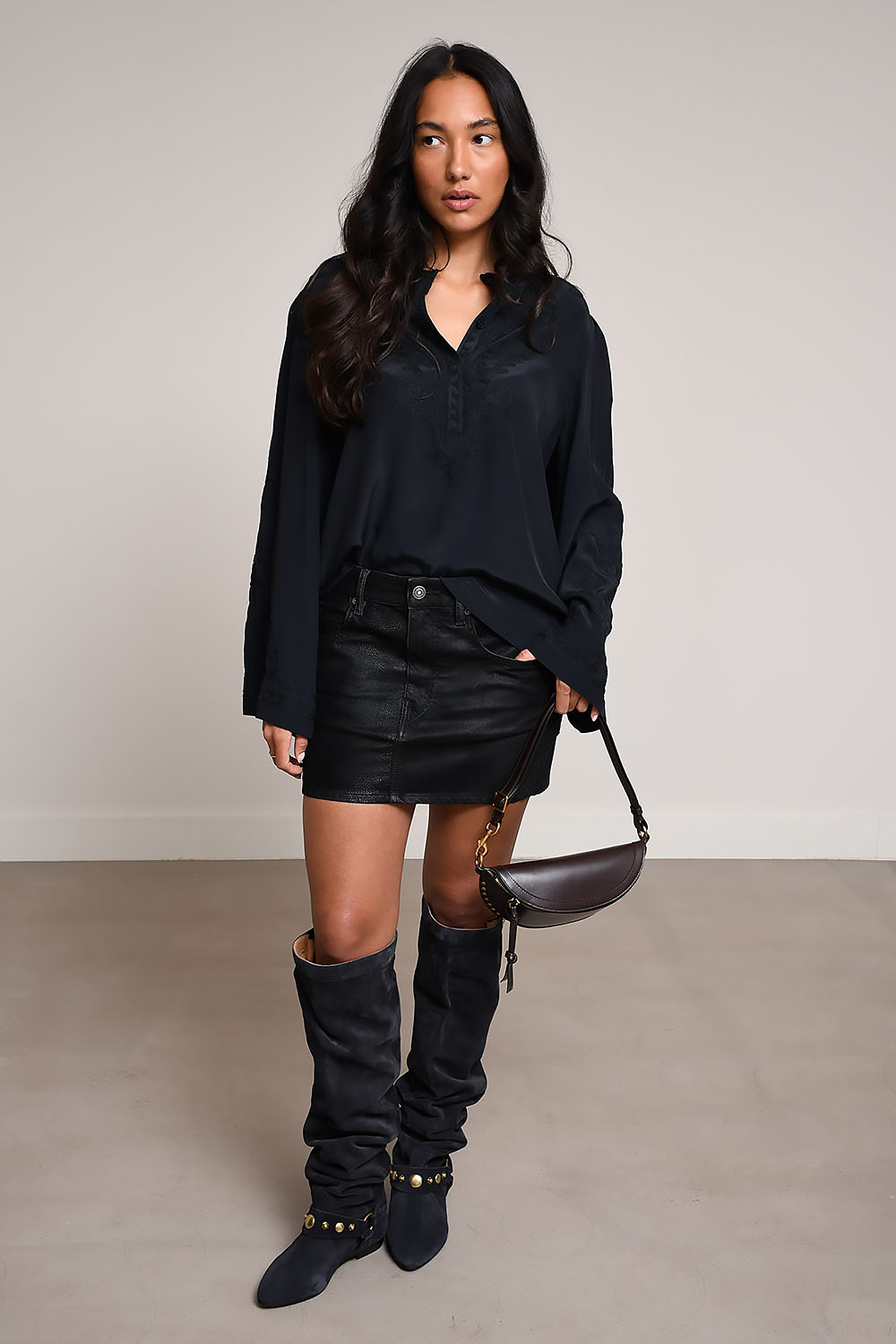 Marant Etoile - Kimmy faux leather mini skirt