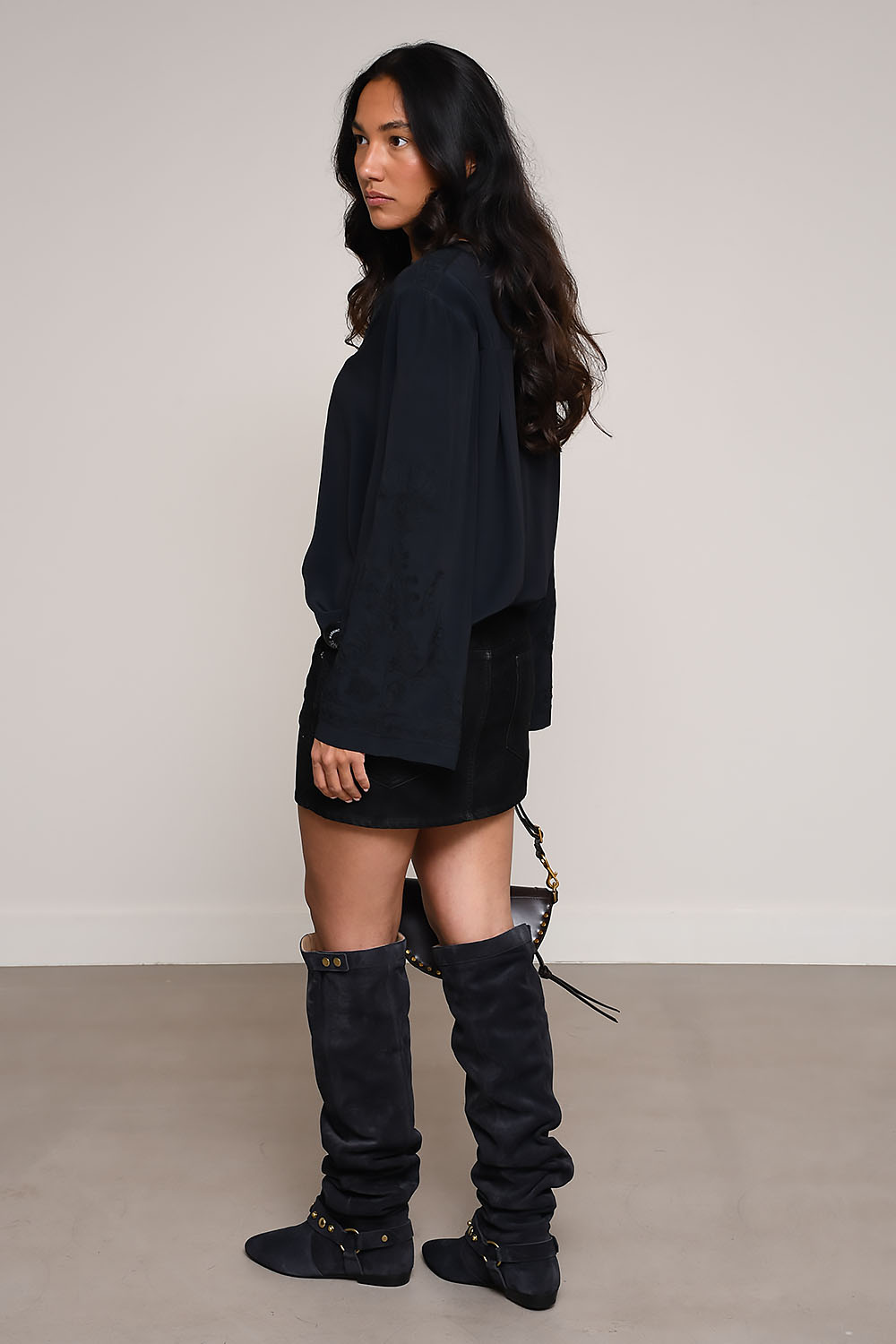 Kimmy faux leather mini skirt