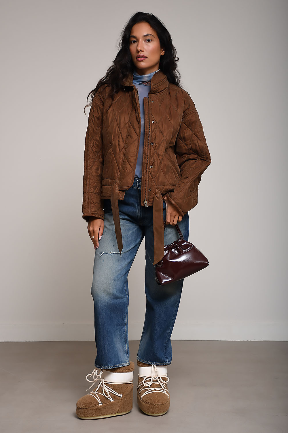 Marant Etoile - Zakiane quilted satin jacket