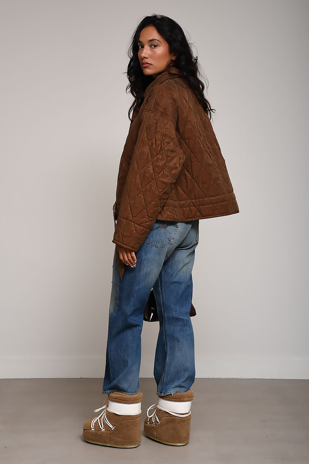 Zakiane quilted satin jacket