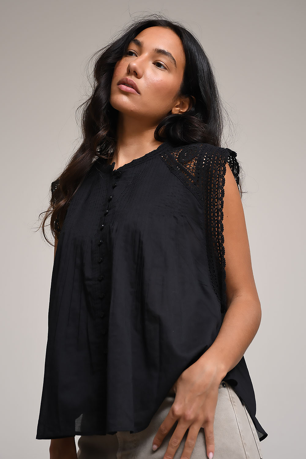 Marant Etoile - Gresia cotton voile top