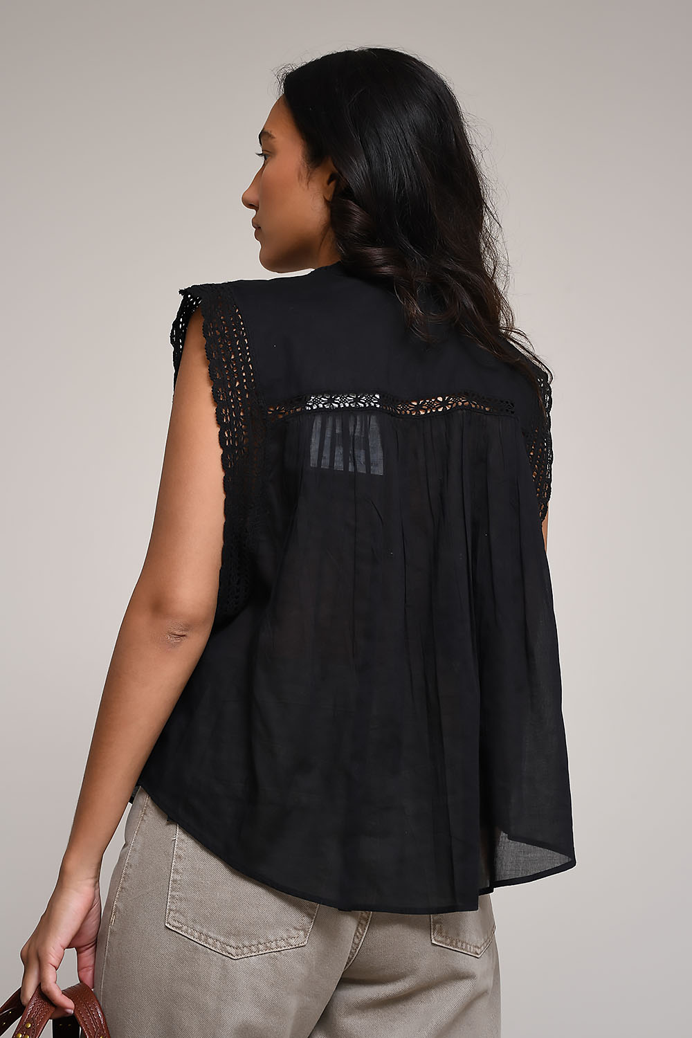 Gresia cotton voile top