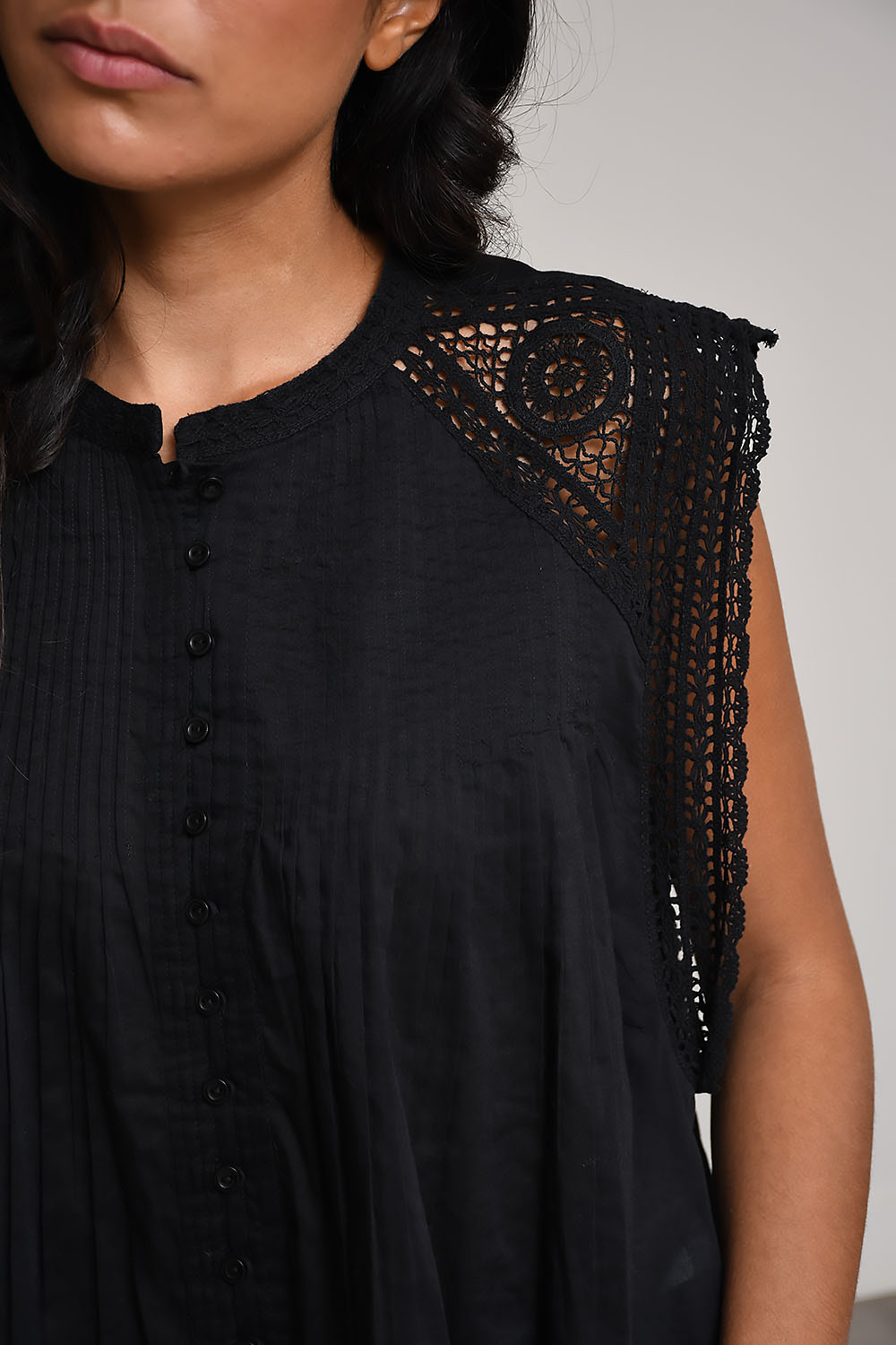 Gresia cotton voile top