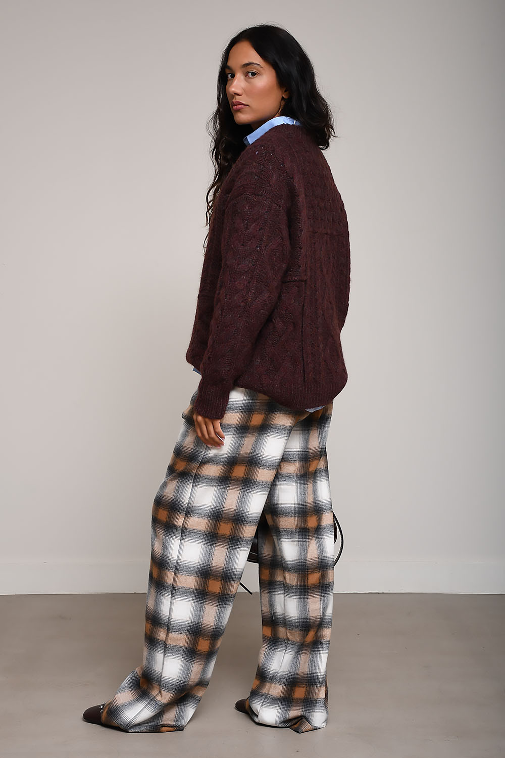 Deotille cable sweater