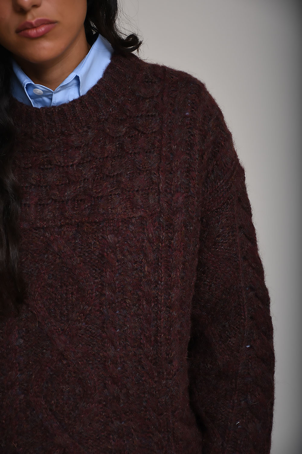 Deotille cable sweater