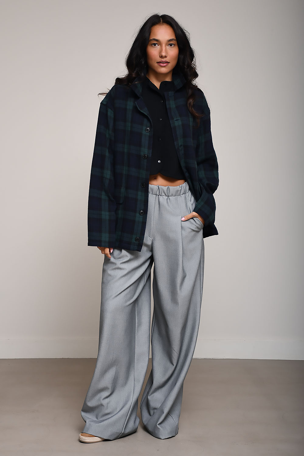 ADNYM - Blade checked cotton shirt