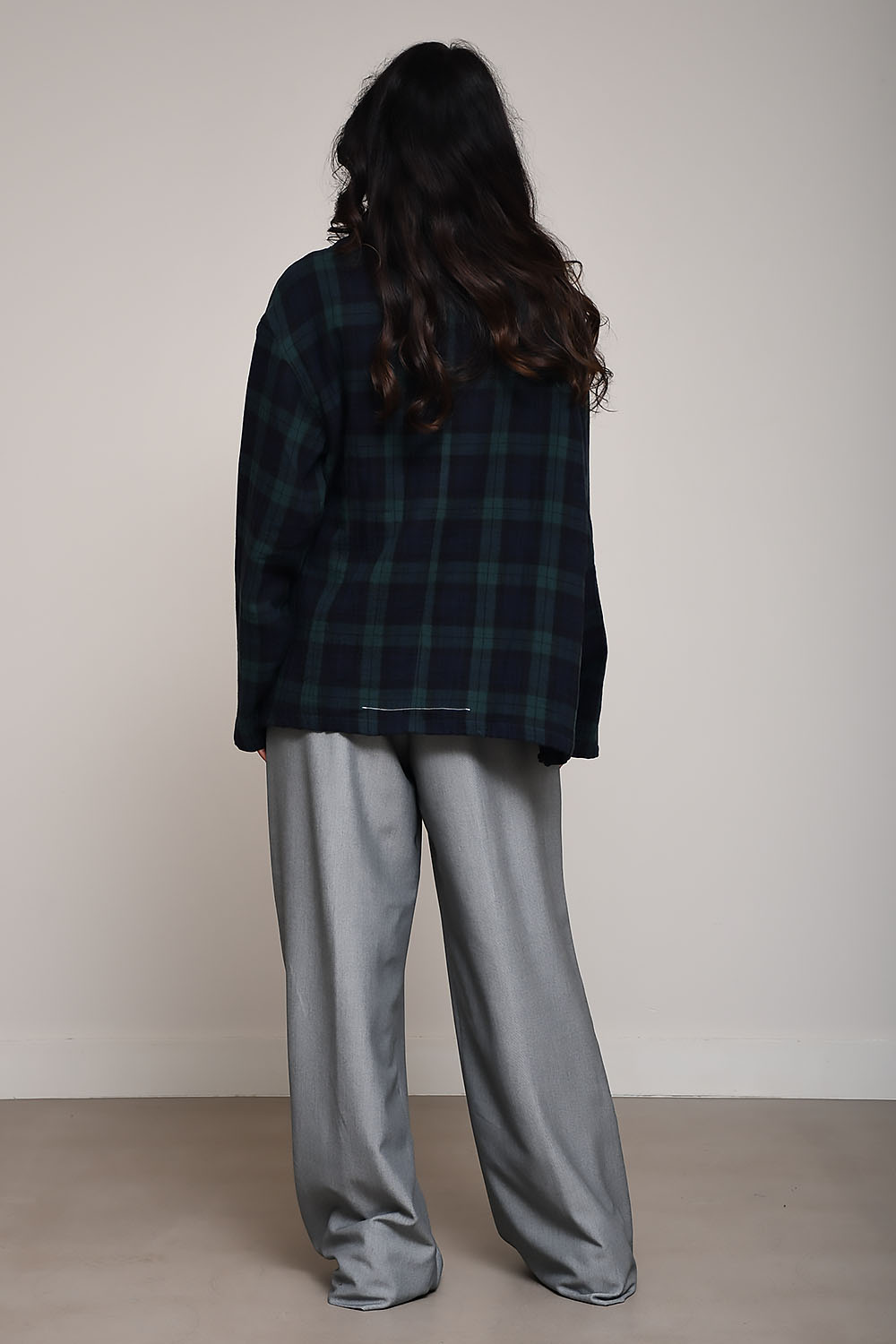 Blade checked cotton shirt