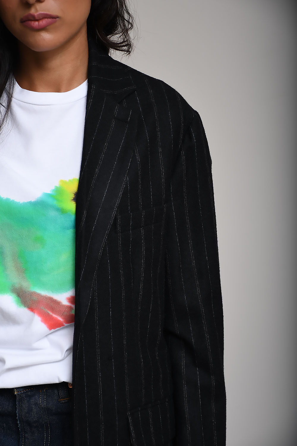 Schaffer striped blazer