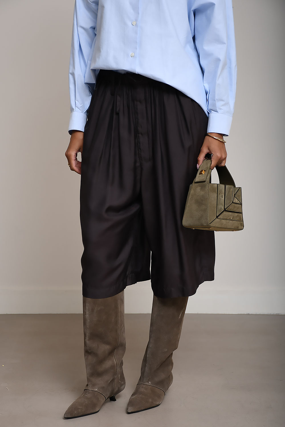 Frenken - Found silk habotai pants