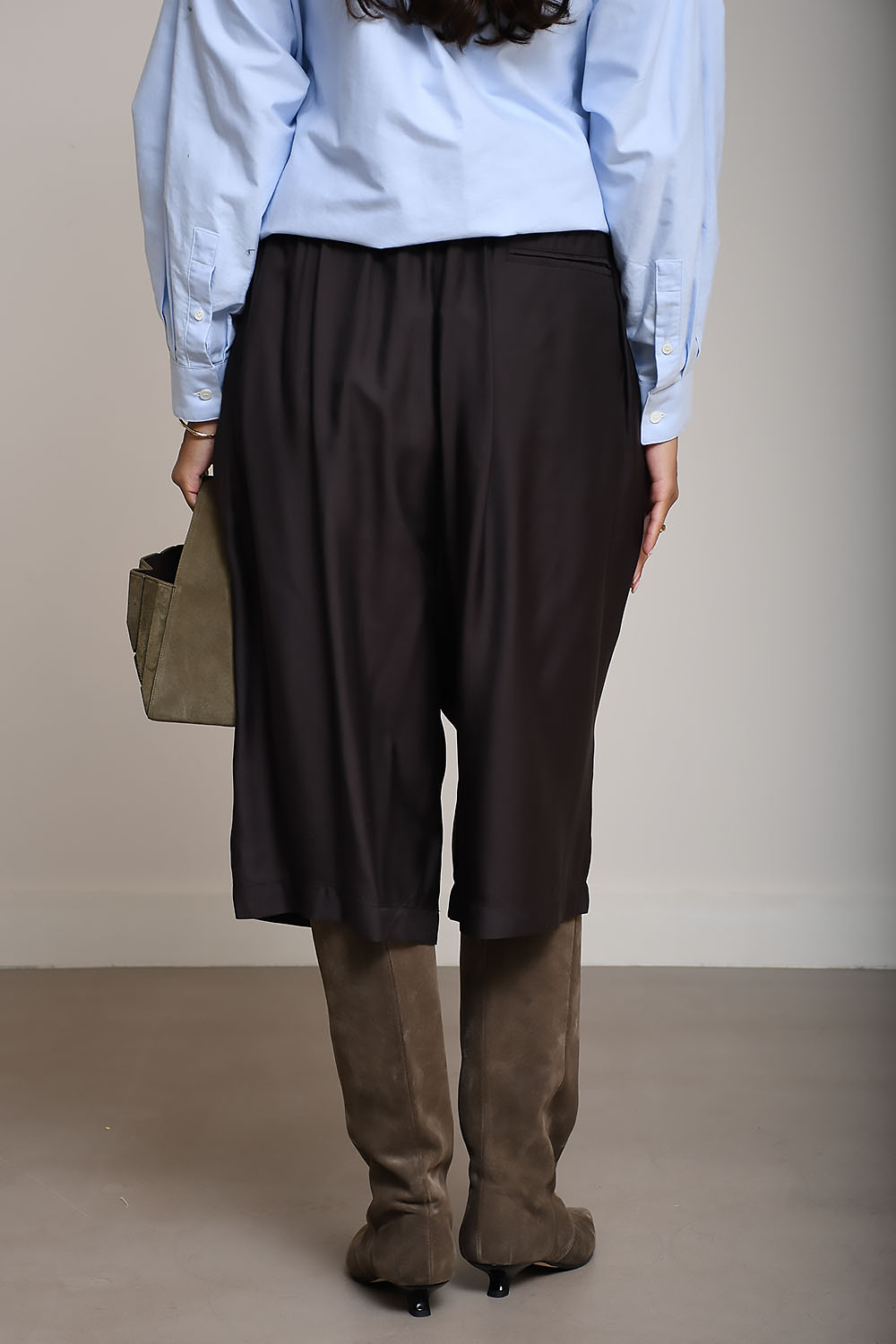 Found silk habotai pants