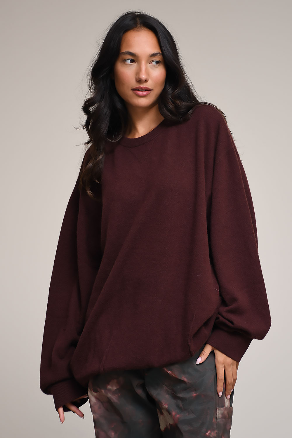 Frenken - Round cash-wool oversized sweater