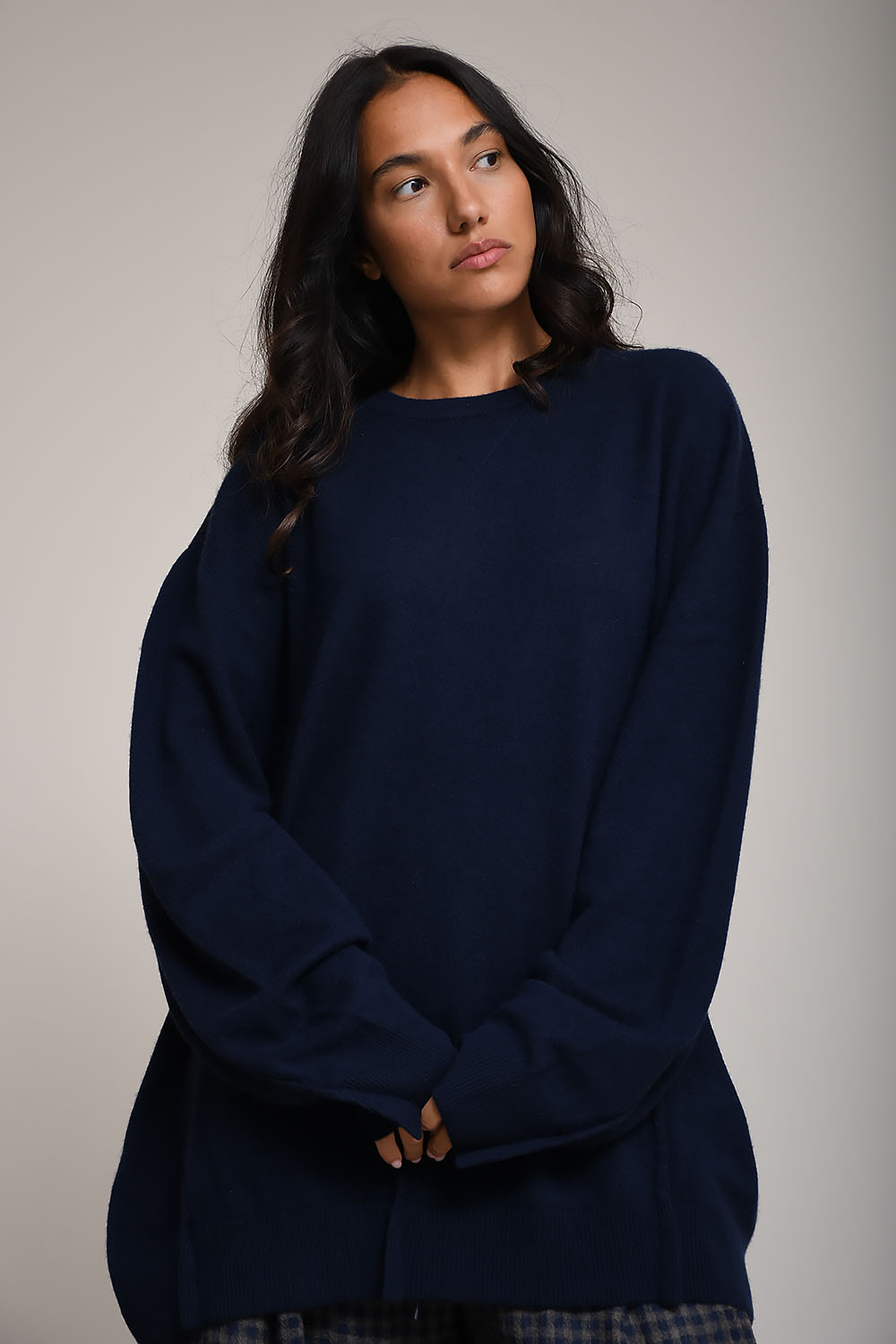 Frenken - Round cash-wool oversized sweater