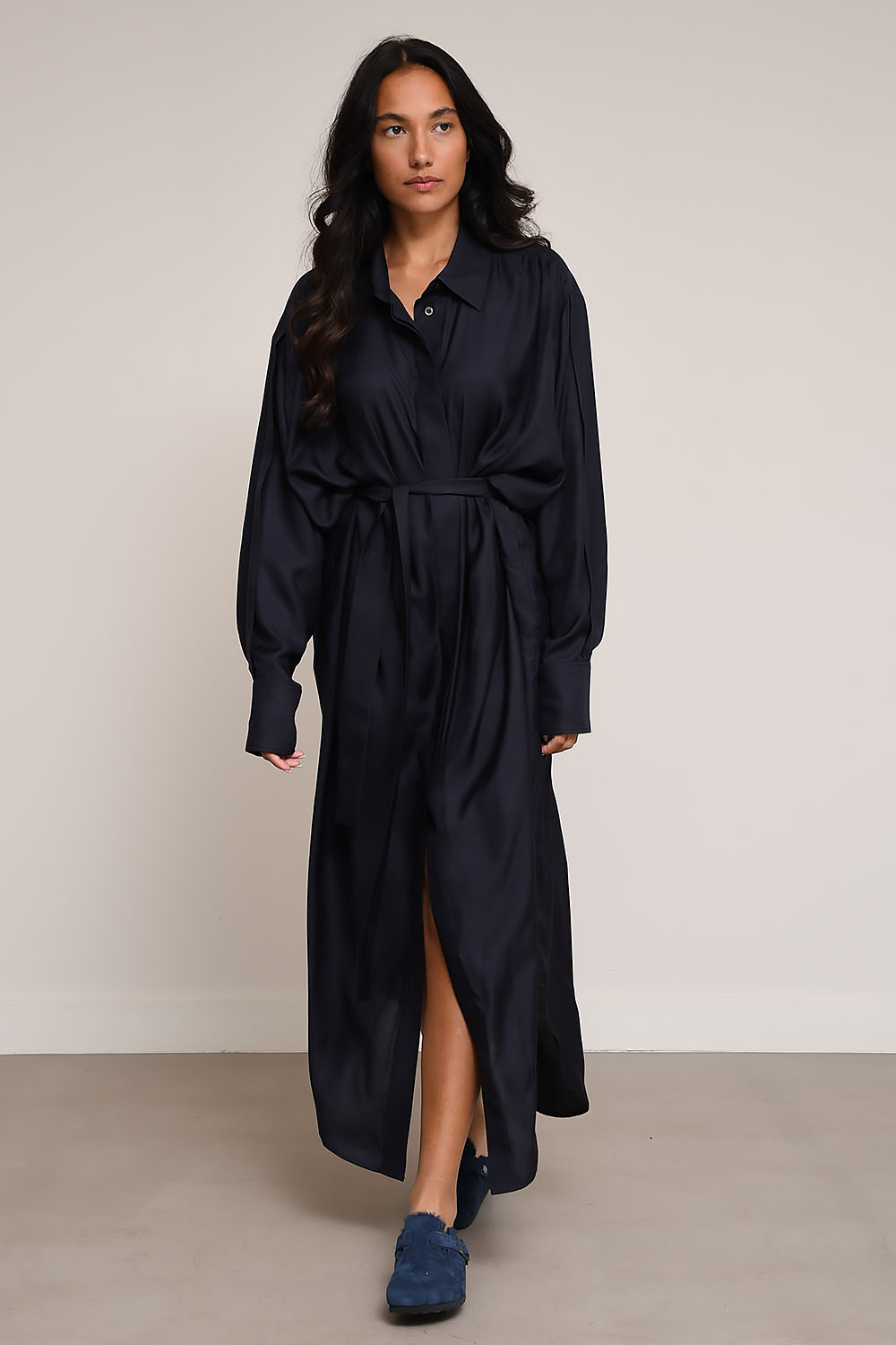 Frenken - Ocean silk habotai dress