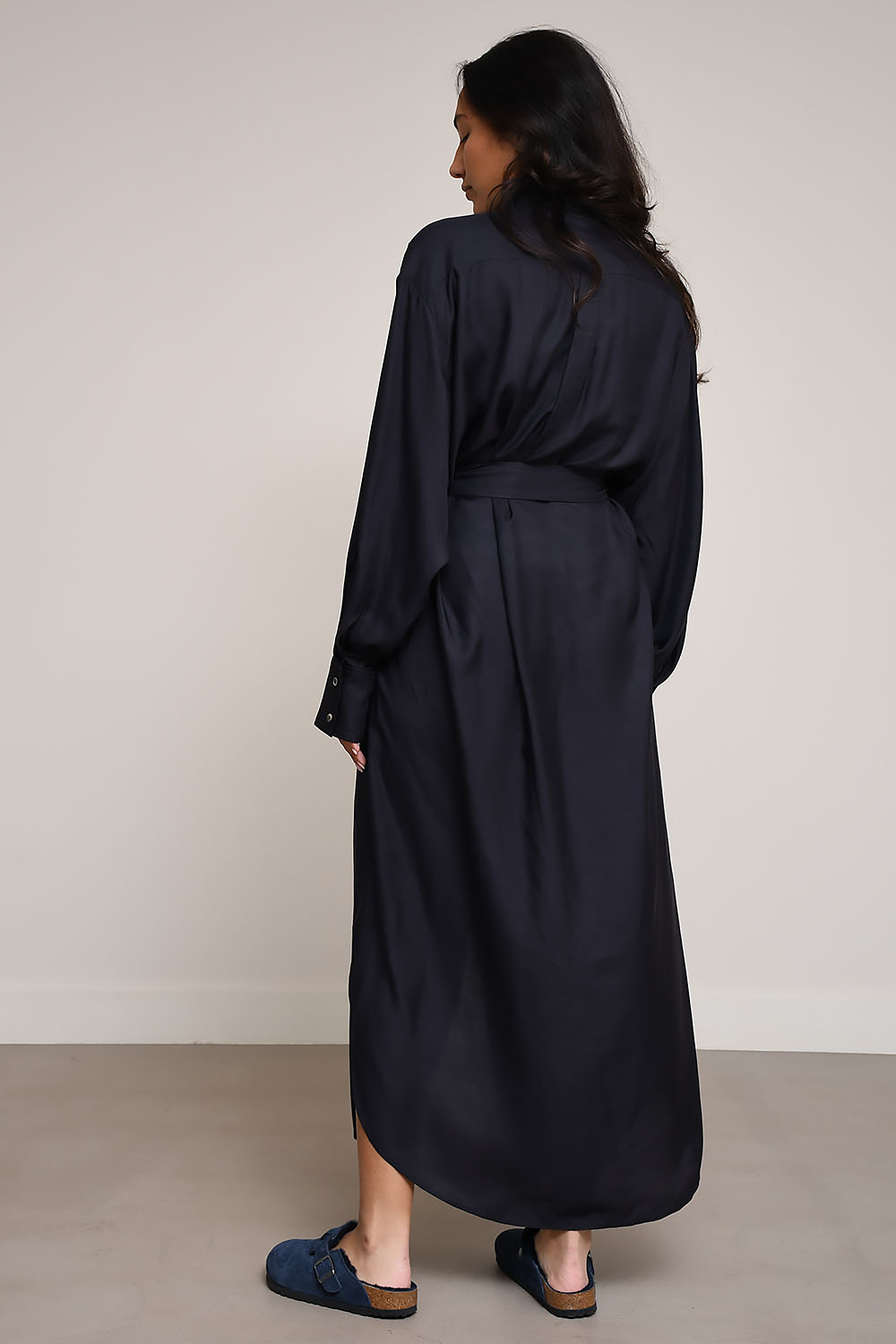 Ocean silk habotai dress