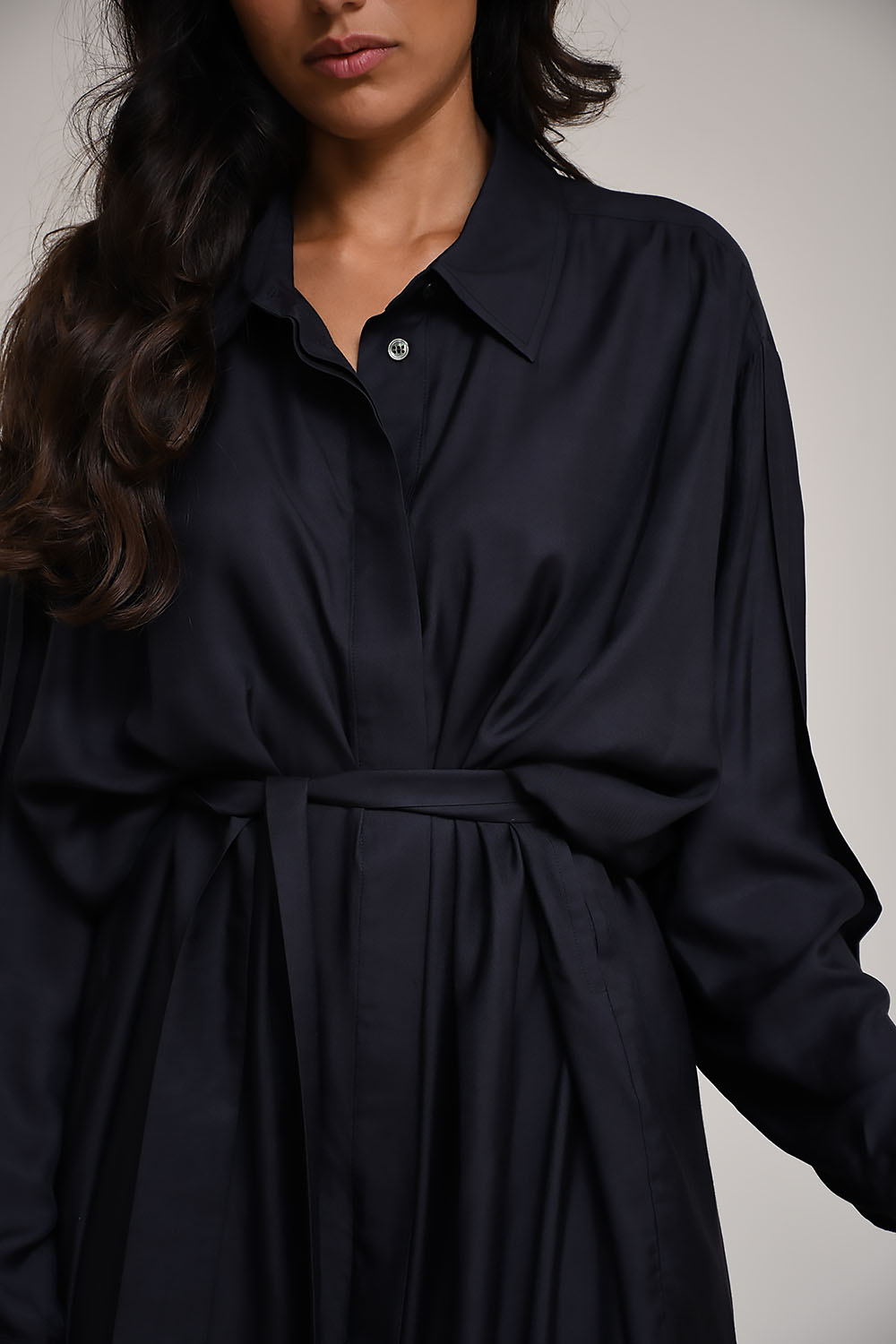 Ocean silk habotai dress