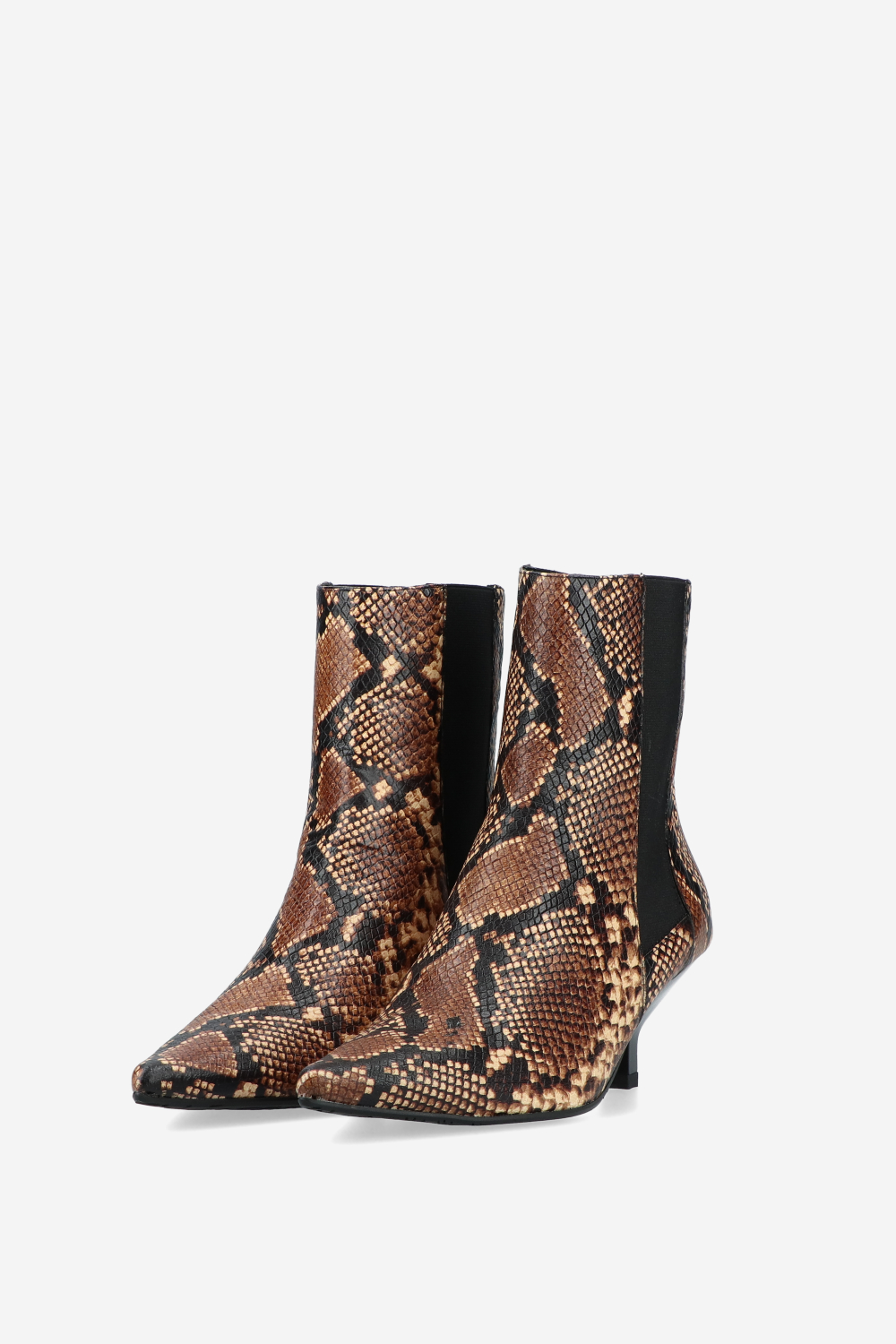 Pitone leather ankle boots