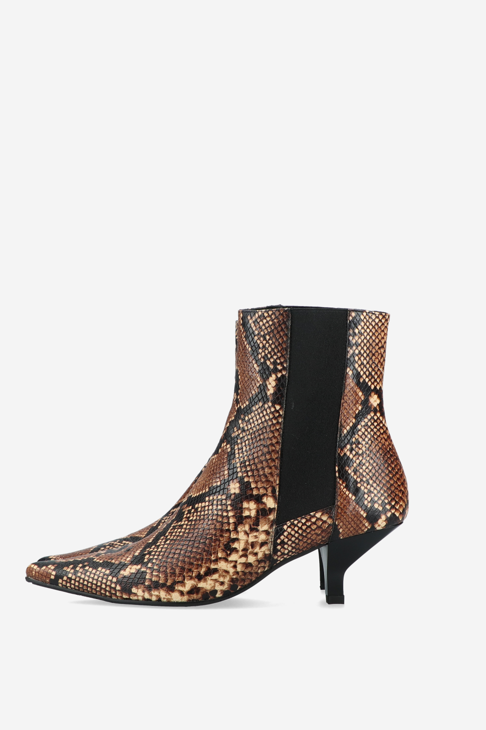 Pitone leather ankle boots