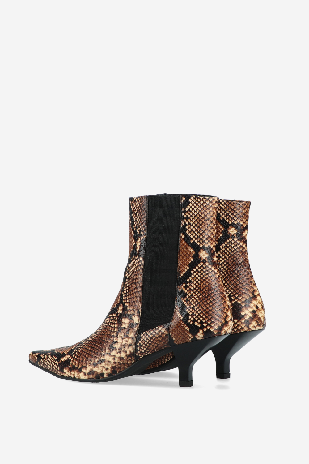 Pitone leather ankle boots