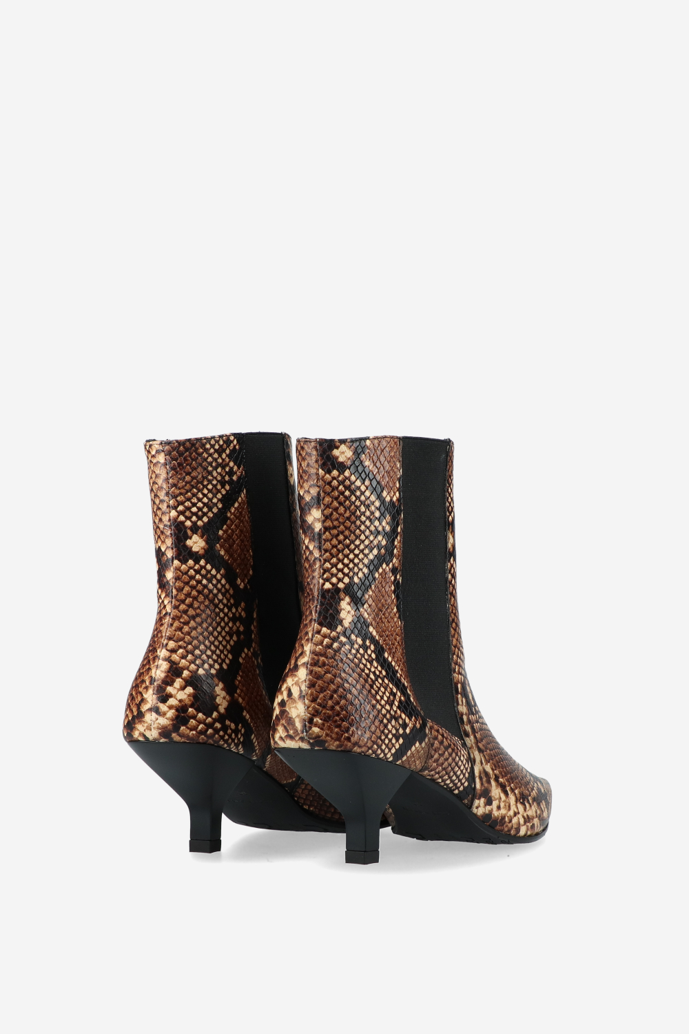 Pitone leather ankle boots