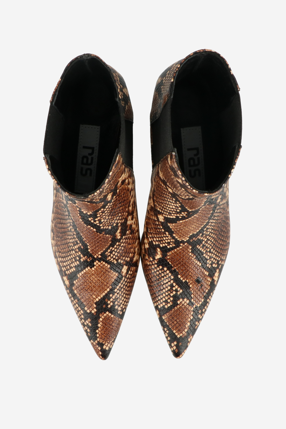 Pitone leather ankle boots