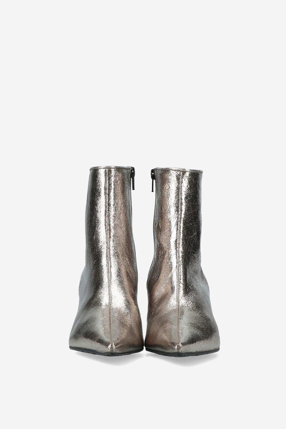 Craquele leather boots