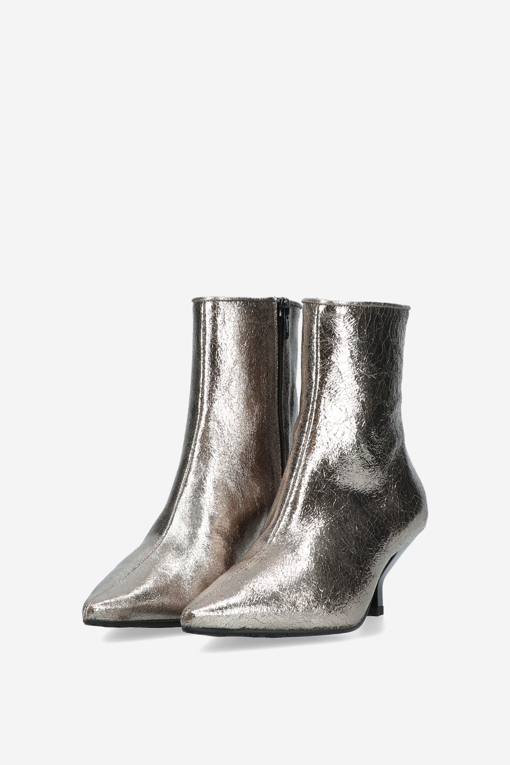 Craquele leather boots