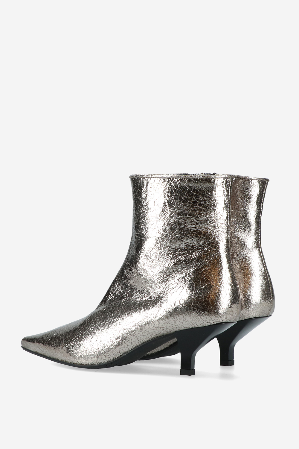 Craquele leather boots