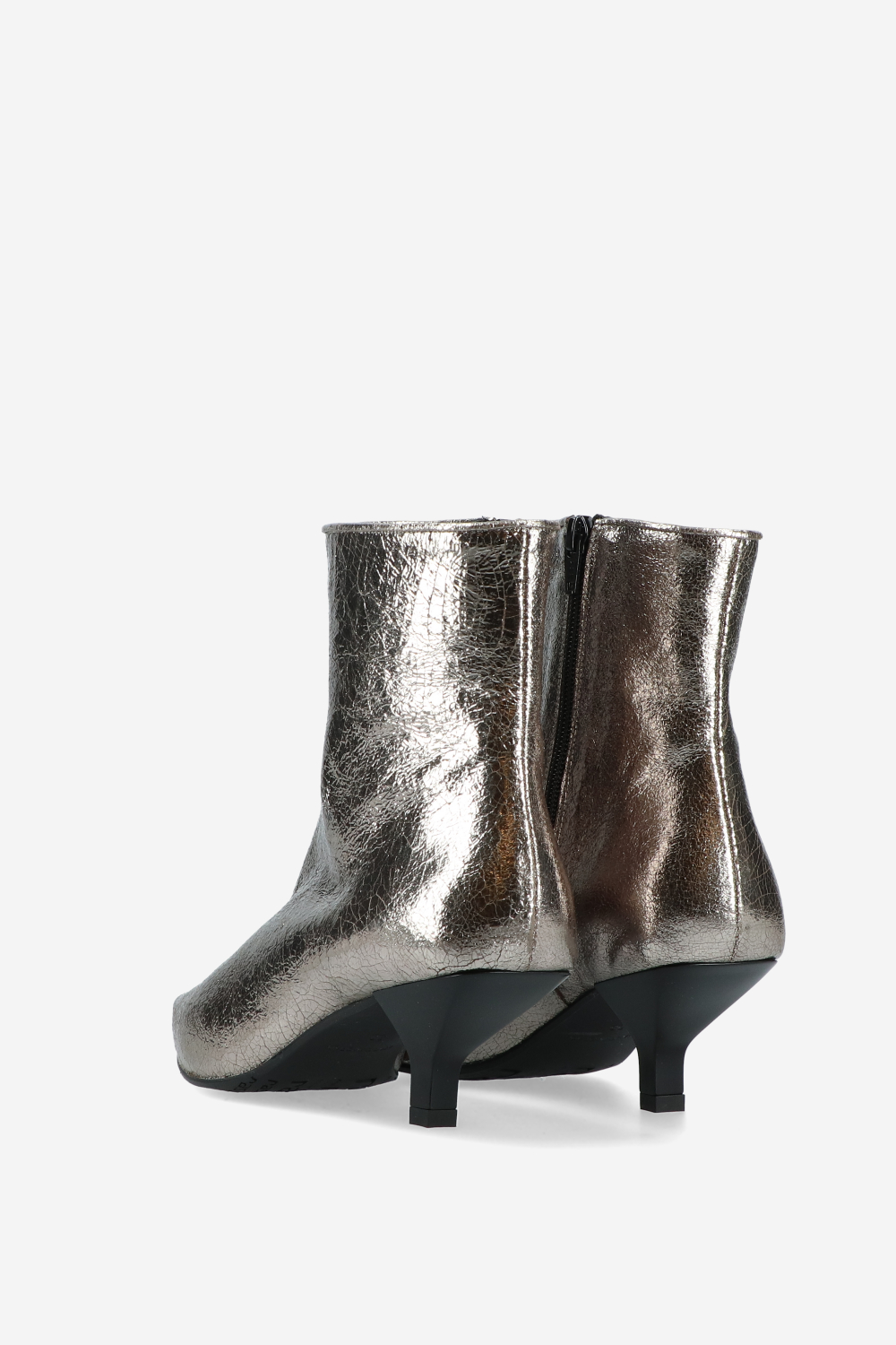 Craquele leather boots