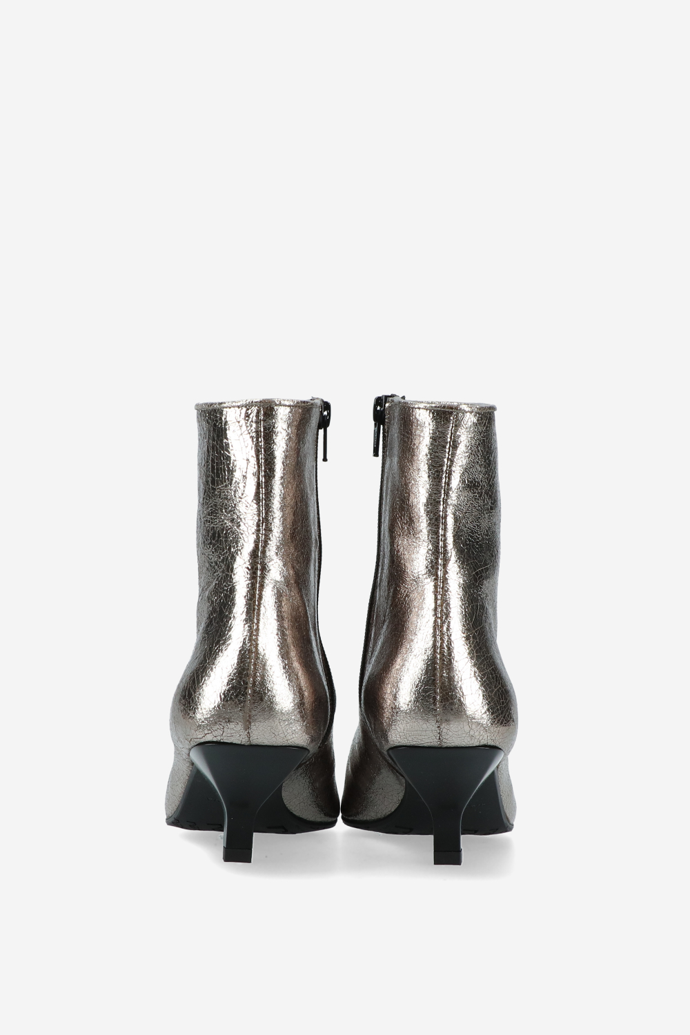 Craquele leather boots