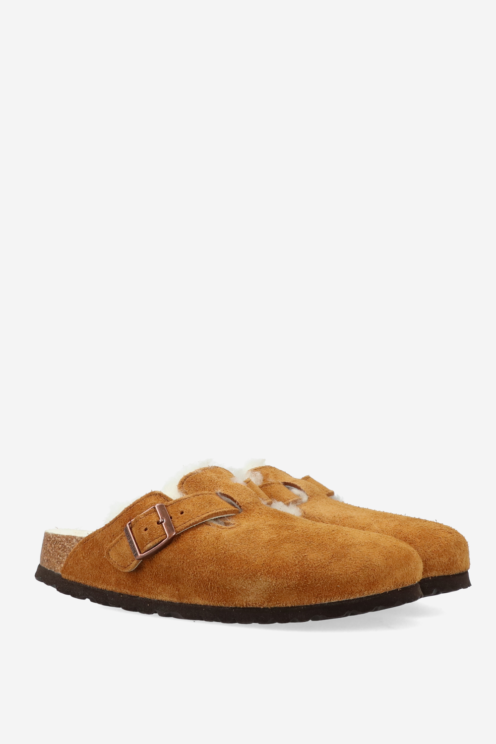 Boston shearling suede clogs