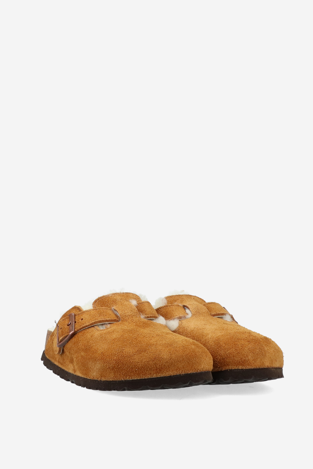 Boston shearling suede clogs