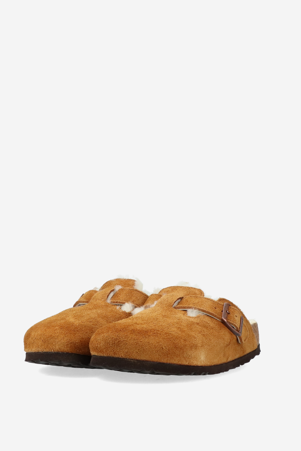 Boston shearling suede clogs