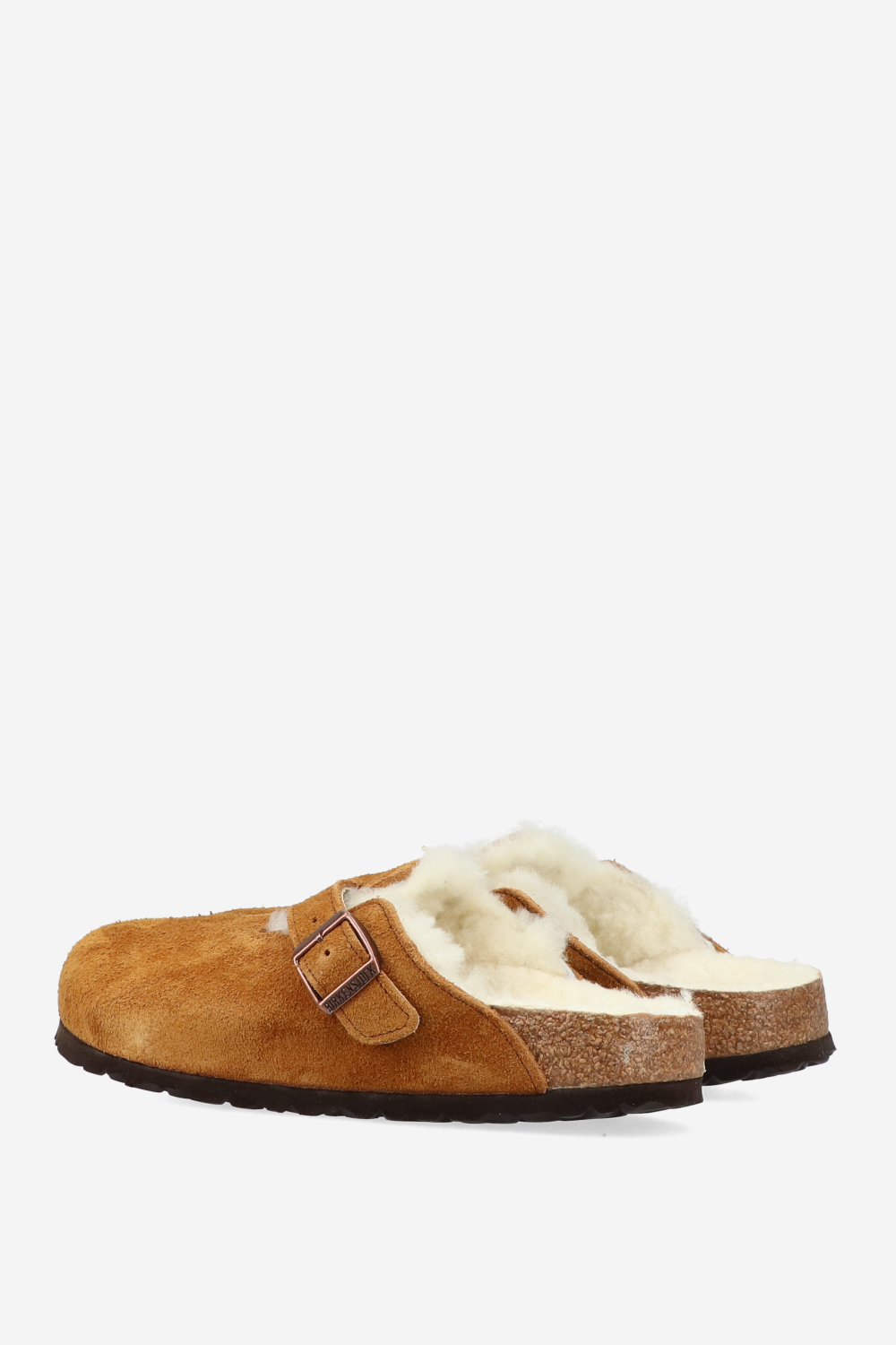 Boston shearling suede clogs
