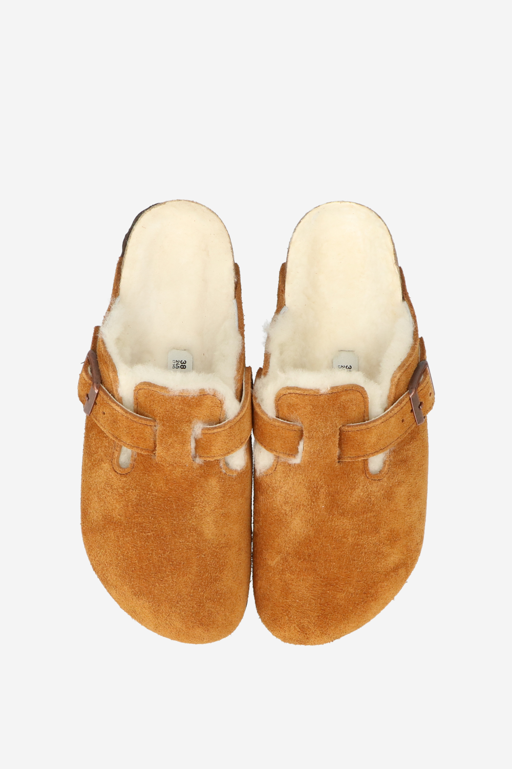 Boston shearling suede clogs