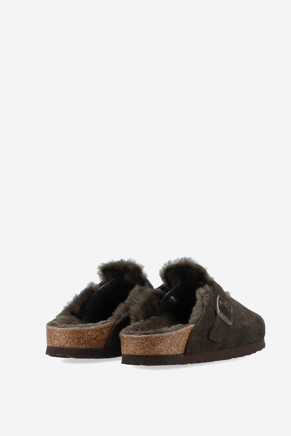 Boston shearling suede clogs
