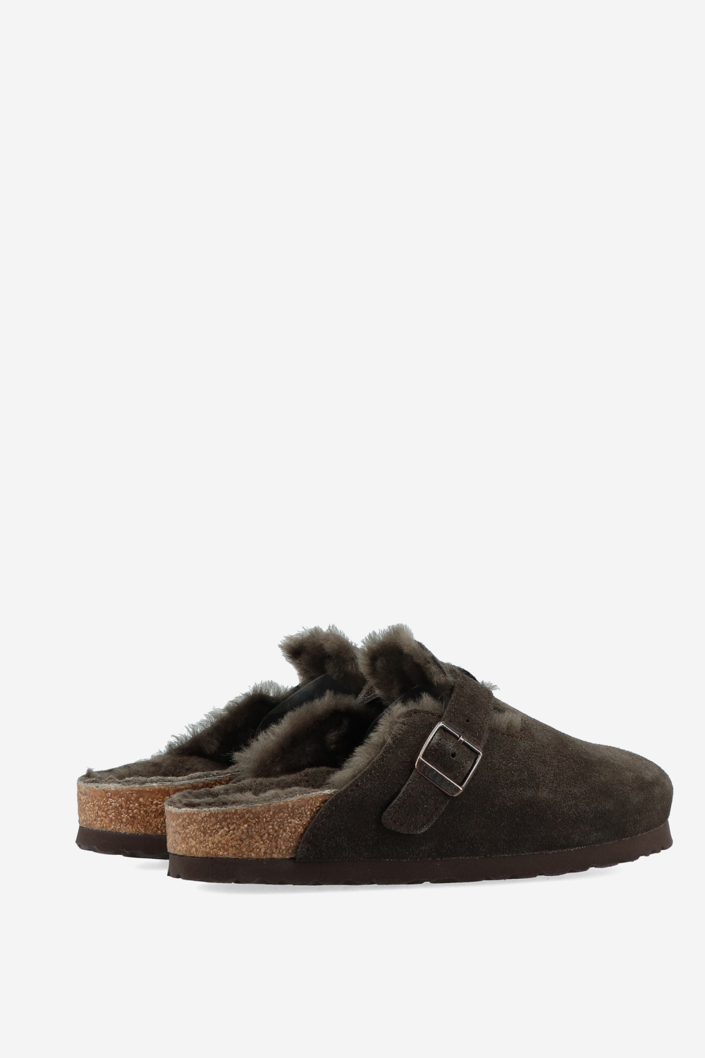 Boston shearling suede clogs