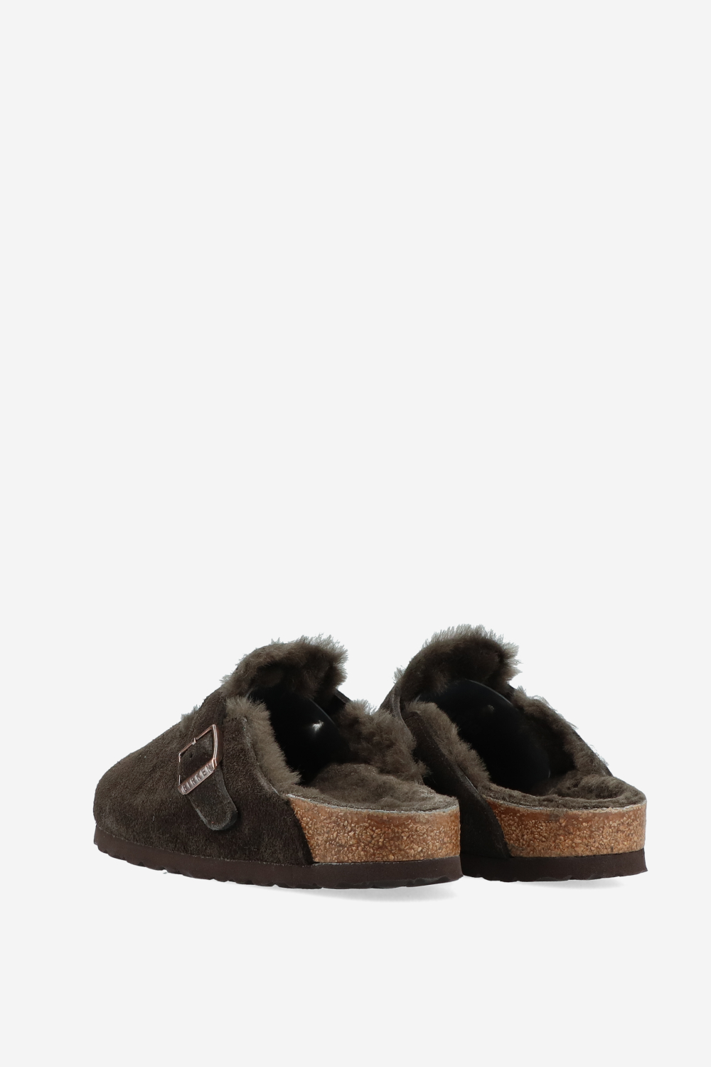 Boston shearling suede clogs