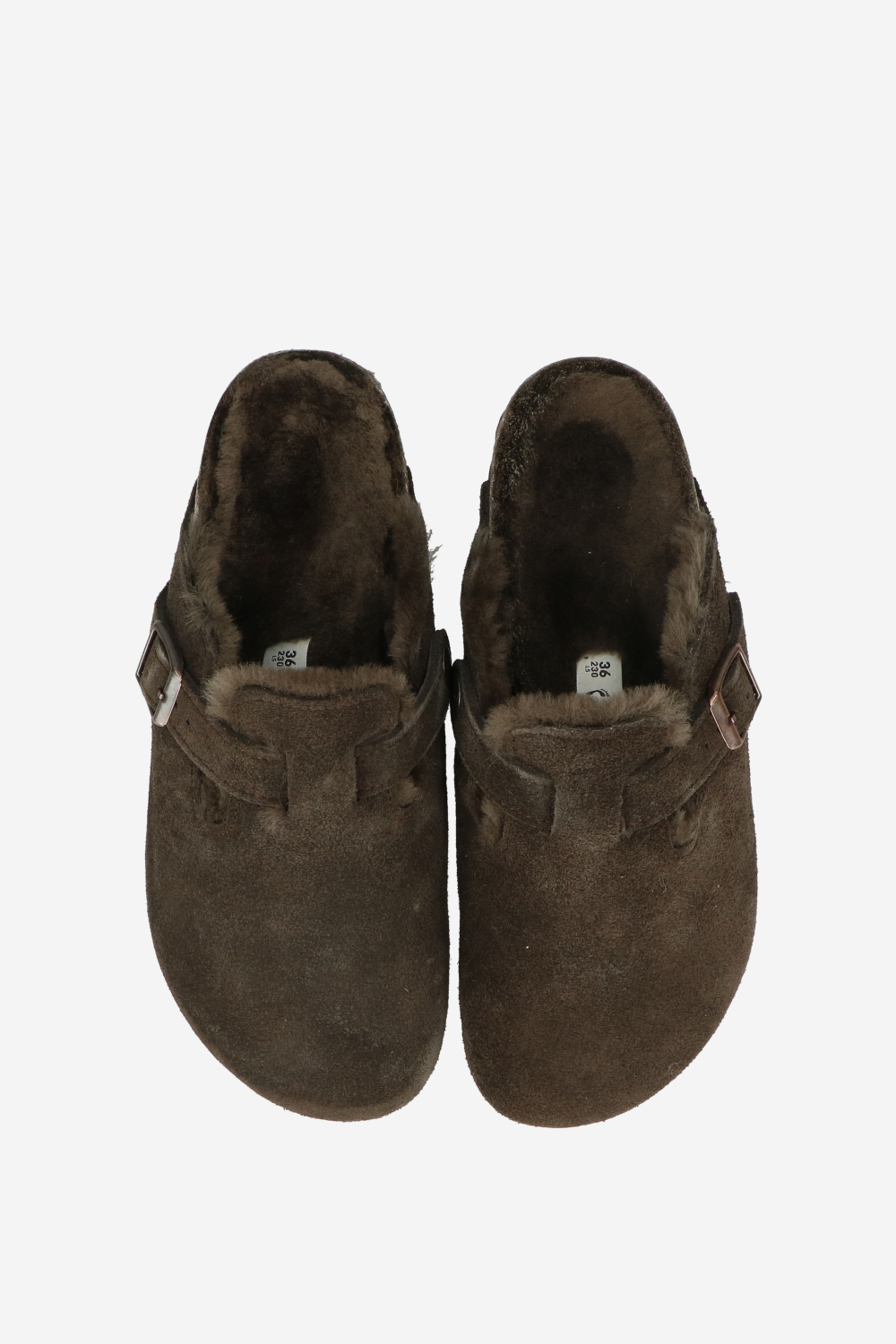 Boston shearling suede clogs