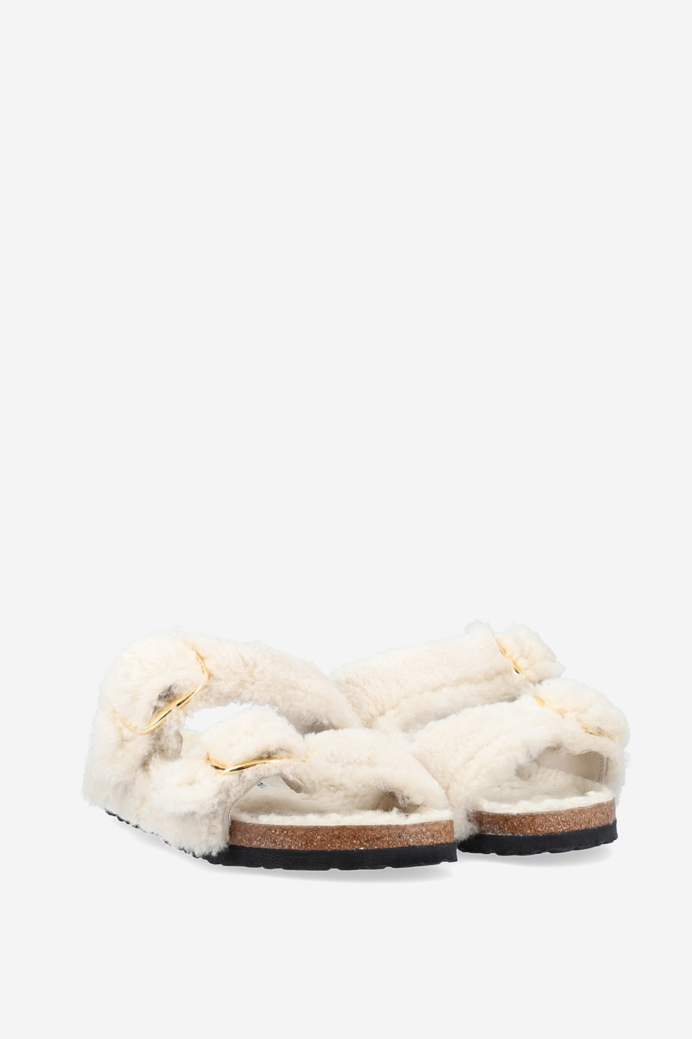 Arizona big buckle fur teddy sandals