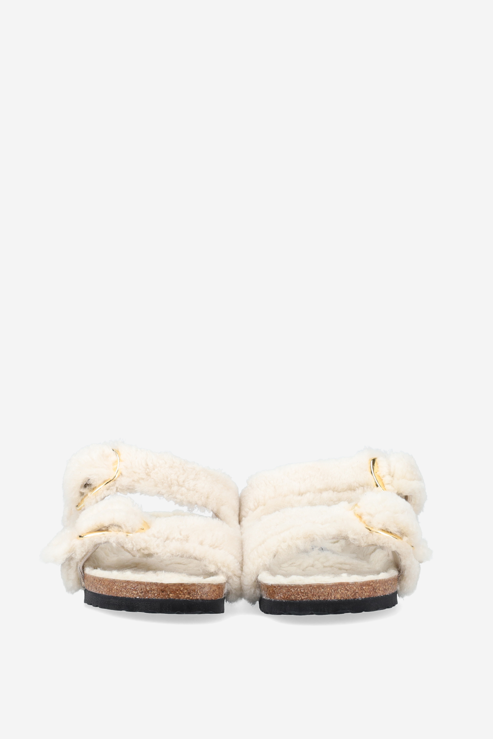 Arizona big buckle fur teddy sandals