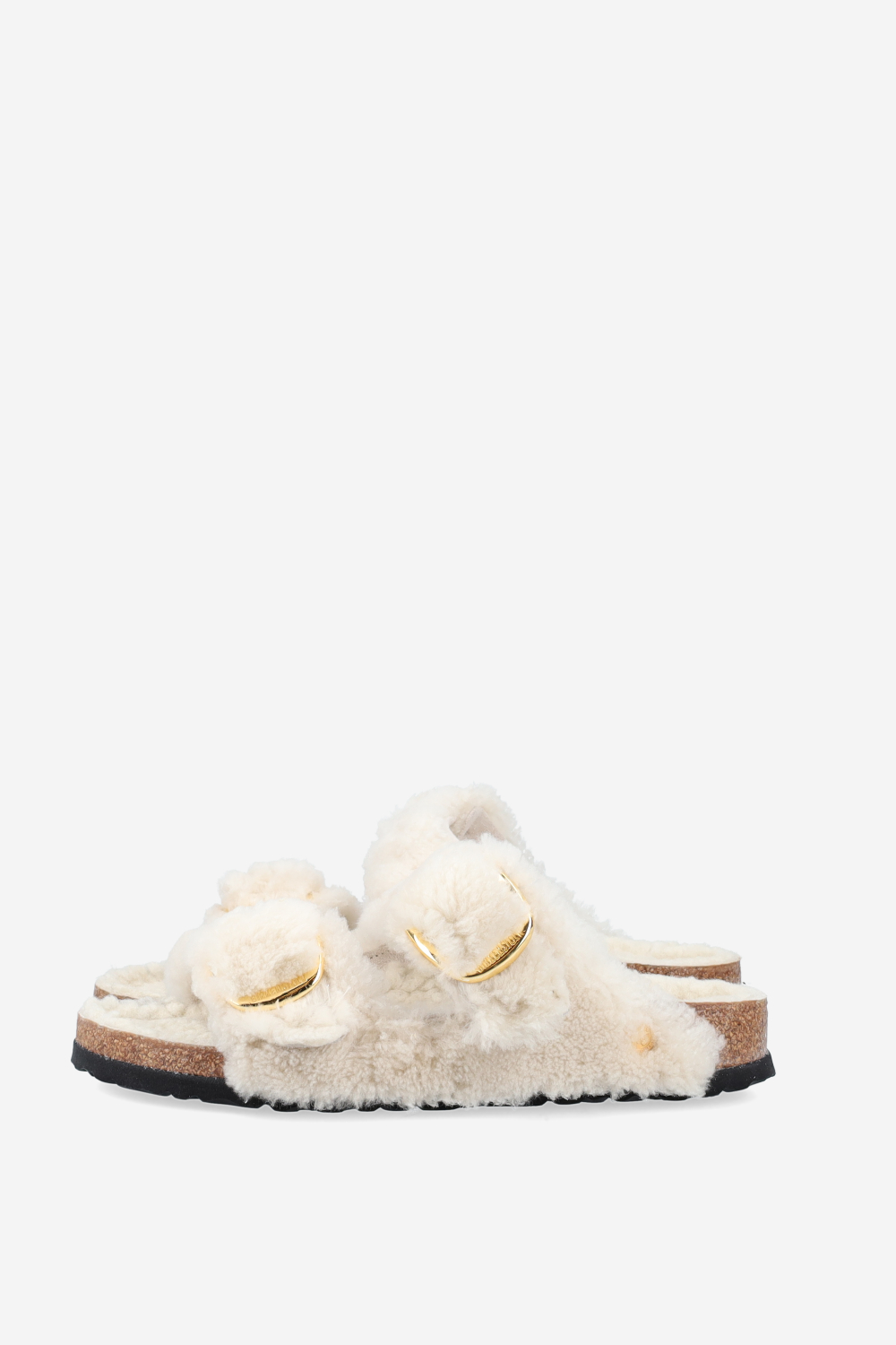 Arizona big buckle fur teddy sandals