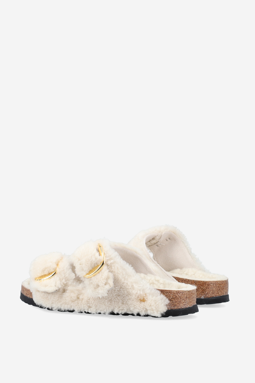 Arizona big buckle fur teddy sandals