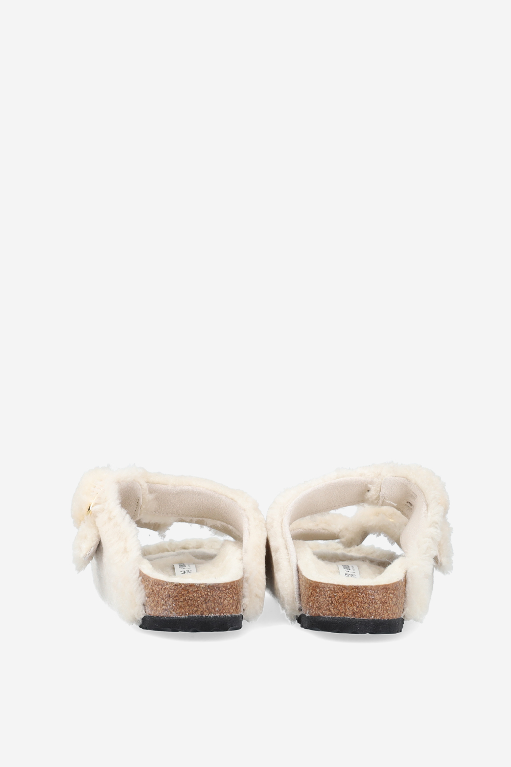 Arizona big buckle fur teddy sandals