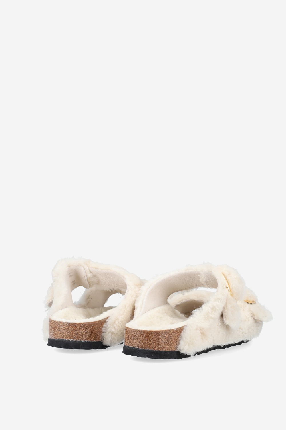 Arizona big buckle fur teddy sandals
